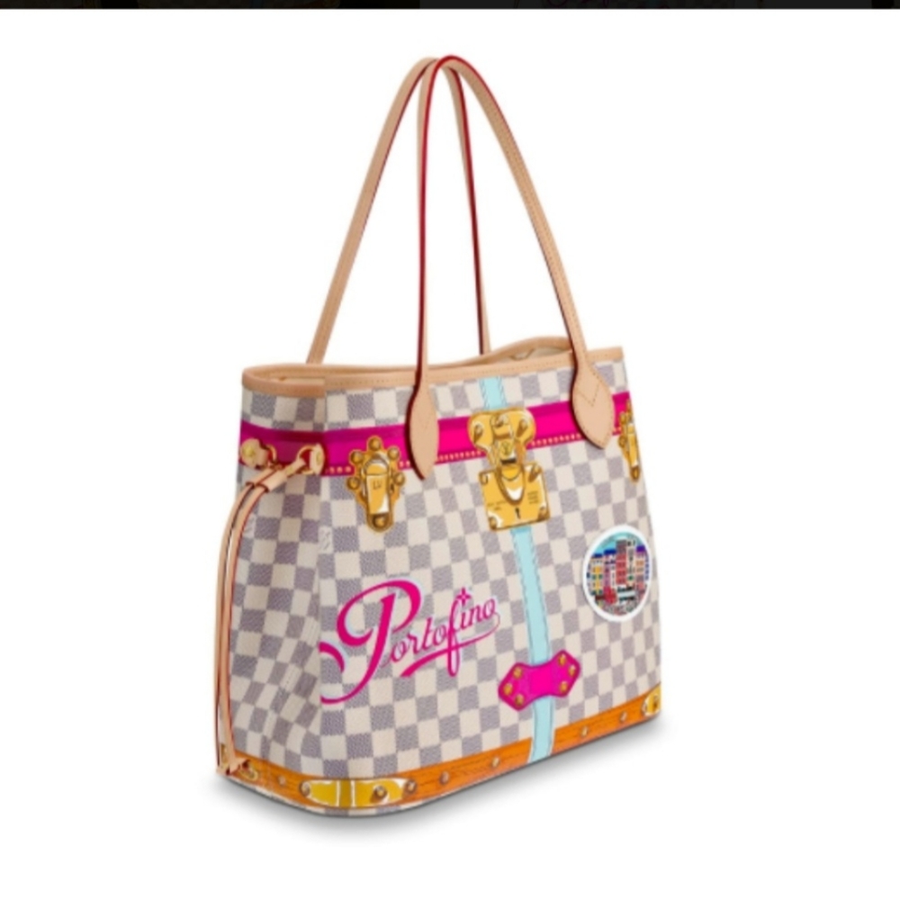 Louis Vuitton Portofino Neverfull bag and pouch